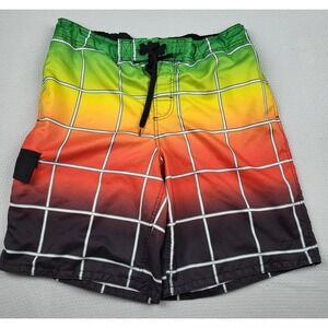 Ocean Pacific OP Board Shorts Mens Large Red Drawstring Pocket Surf Beach Trunks